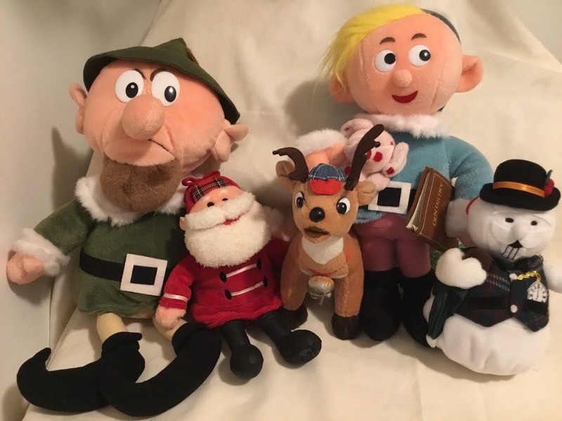 Vtg Christmas Misfit Toys Stuffings Herbie Elf Boss Santa Snowman 5