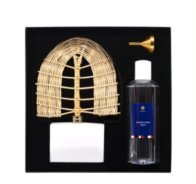 FLORAIKU Smoked Wood Kosui Diffuser Set 250ml/8.45fl oz NEW IMPERFECT BOX