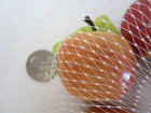 Lot of 12 Mini 1.5" Yellow Red APPLES Holiday Crafts Decor Fruit Christmas — photo 5
