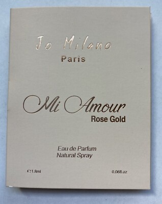 Jo Milano Mi Amour Rose Gold 0.06 oz 1.8 ml EDP Spray Mini Travel Sample Vial