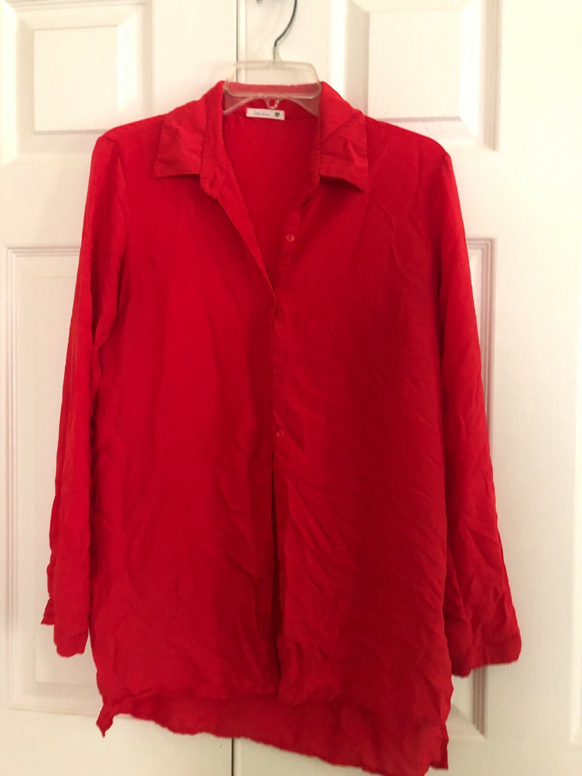 Soprano Size M Orange Blouse Top  Women Stylish