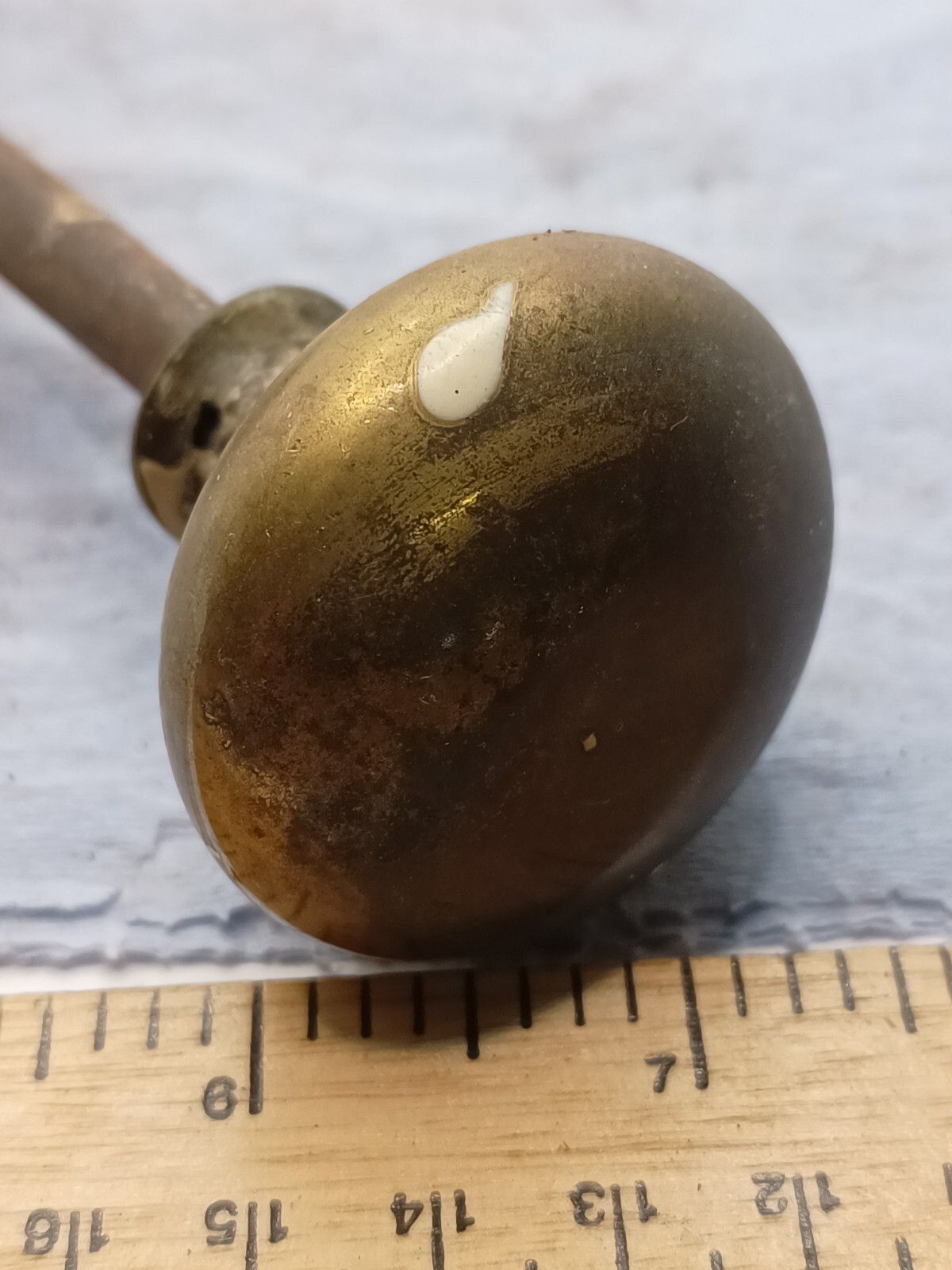 VINTAGE SALVAGE RECLAIMED BRASS DOOR KNOBS A/F eBay