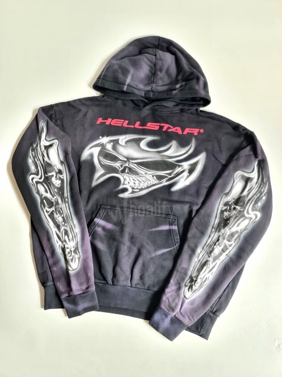 Size L - Hellstar Airbrushed Skull Hoodie Brand New | eBay Size L - Hellstar Airbrushed Skull Hoodie Brand New | eBay