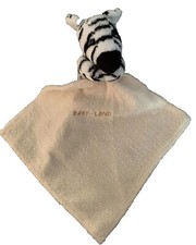 Baby-Land Zebra Lovey Bean Plush Baby Security Blanket Lovey HTF