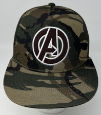 Kids Size Avengers Hat Marvel Hat/Cap SnapBack Iron Man Hulk Camo OSFM