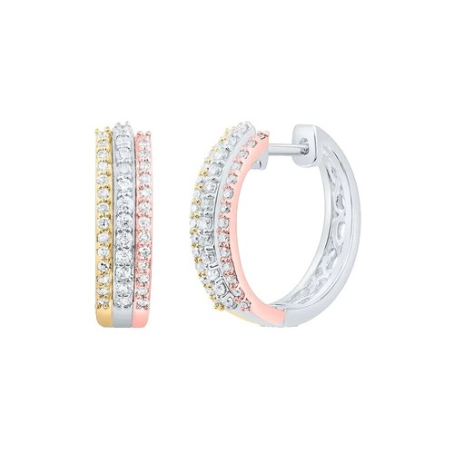 Orecchini Donna Etrusca Cerchi Placcati In Oro 18KT Elettroformati - Foto 10