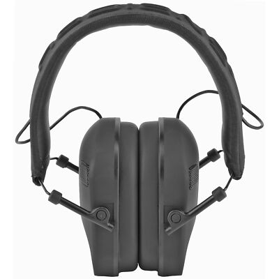 Radians Vertex Slim Dual Mic Electronic Earmuff NRR 22 Black Noise Reduction