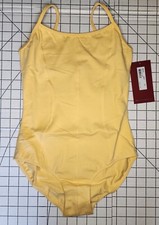 NEW Mirella Dance Camisole Leotard Mirella M207 Buttercup Yellow 14