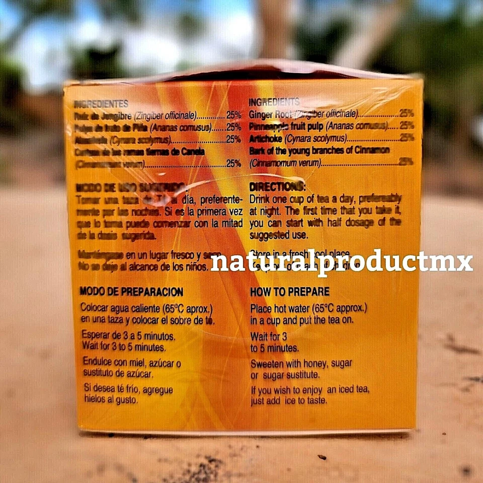 Te Quita Lonja Jegibre + Piña 30 Bags Accion Xtreme!!! Excellent and Effective!! - Image 4 of 4