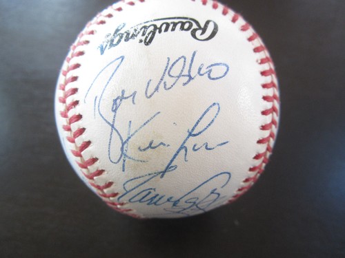 1996 Atlanta Braves Team Signed Baseball JSA Bobby Cox Tom Glavine Chipper Jones - Picture 6 of 12
