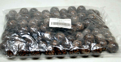 20mm (Approx. 3/4'') Leopard Print Beads Hole Jewelry 105 Pieces Bag