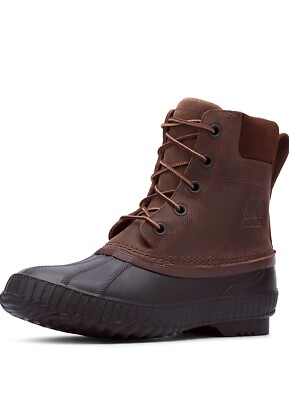 MEN'S SOREL CHEYANNE II WP BOOTS- TOBACCO/BLACK SZ 9, NEW