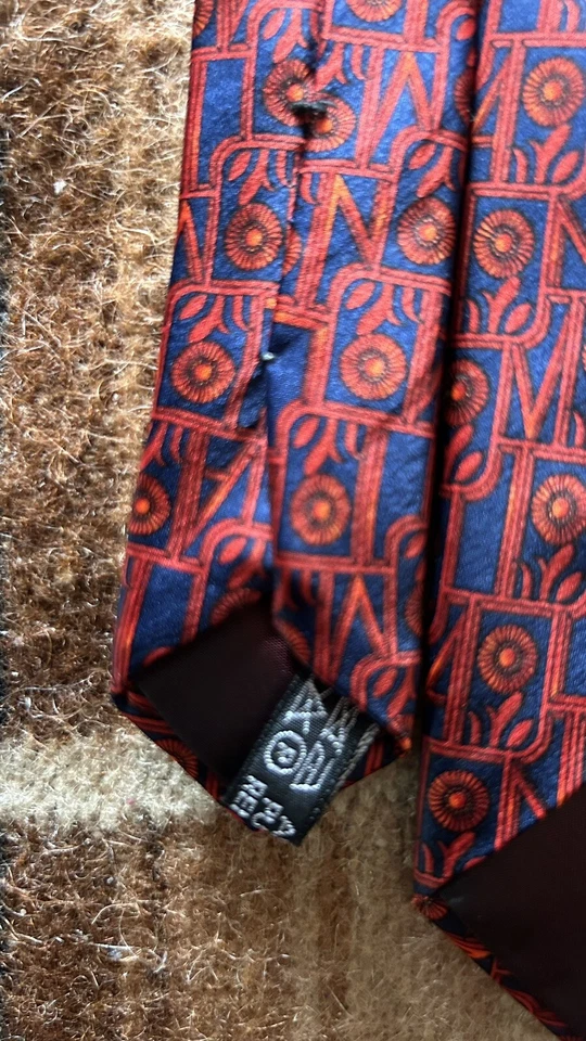 Винтажный Lanvin дизайнер Couture поразительный галстук шелк - Изображение 4 из 4