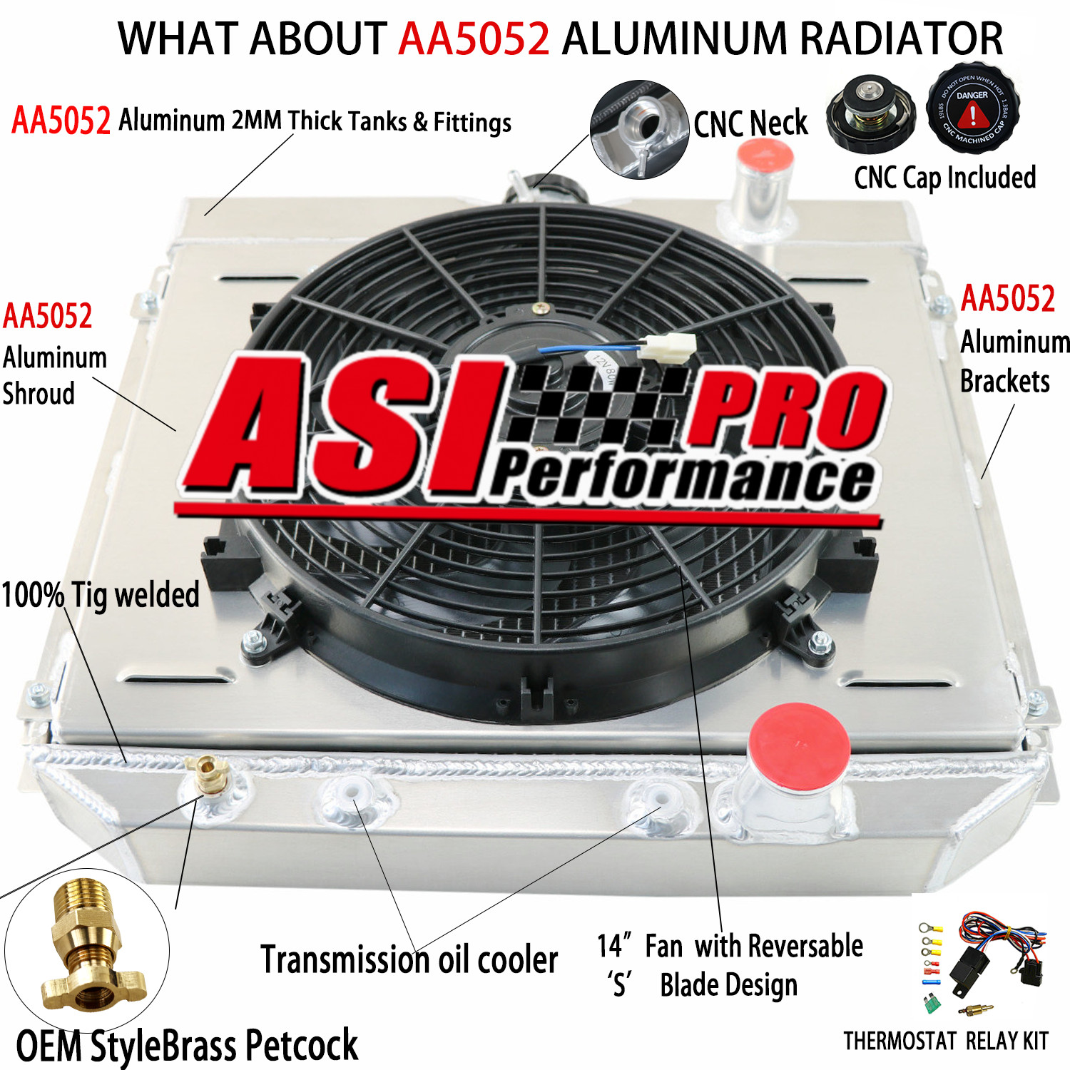 4 Rows Radiator+Shroud Fan For 67-70 Ford Falcon Mustang Mercury Cougar Fairlane thumbnail 3