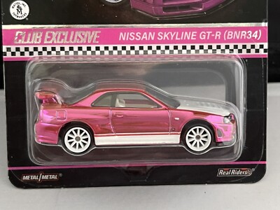 2023 Hot Wheels RLC Pink Skyline GT-R RedLine BNR34 In Hand 2023 Hot Wheels RLC Pink Skyline GT-R RedLine BNR34 In Hand