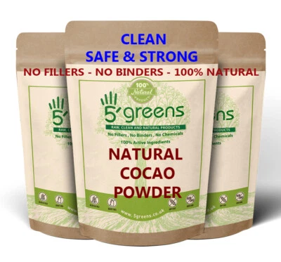 Cacao / Cocoa Powder RAW / CRIOLLO ,High Quality Grade A Natural 5greens
