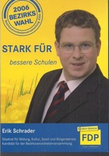 Autogramm Erik Schrader Bezirksstdatrat Steglitz-Zehlendorf