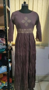 cotton long gown kurti