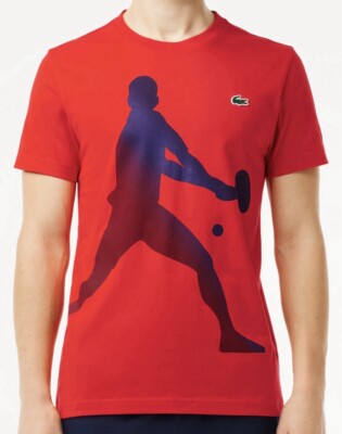 Novak Djokovic Men's Lacoste Graphic Tennis Regular Fit T-shirt