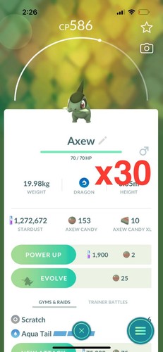 Trade RARE POKEMON Bundle, Bulk, x10, x20, x30 Pokemon trade go - Chance Lucky - Picture 2 of 72