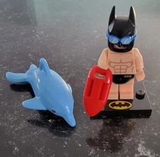 LEGO-71020-THE BATMAN MOVIE-SERIES 2 MINIFIGURES-SWIMSUIT BATMAN-SEE PHOTOS
