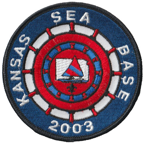2003 Kansas Sea Base Patch Black Bdr (AR3431)