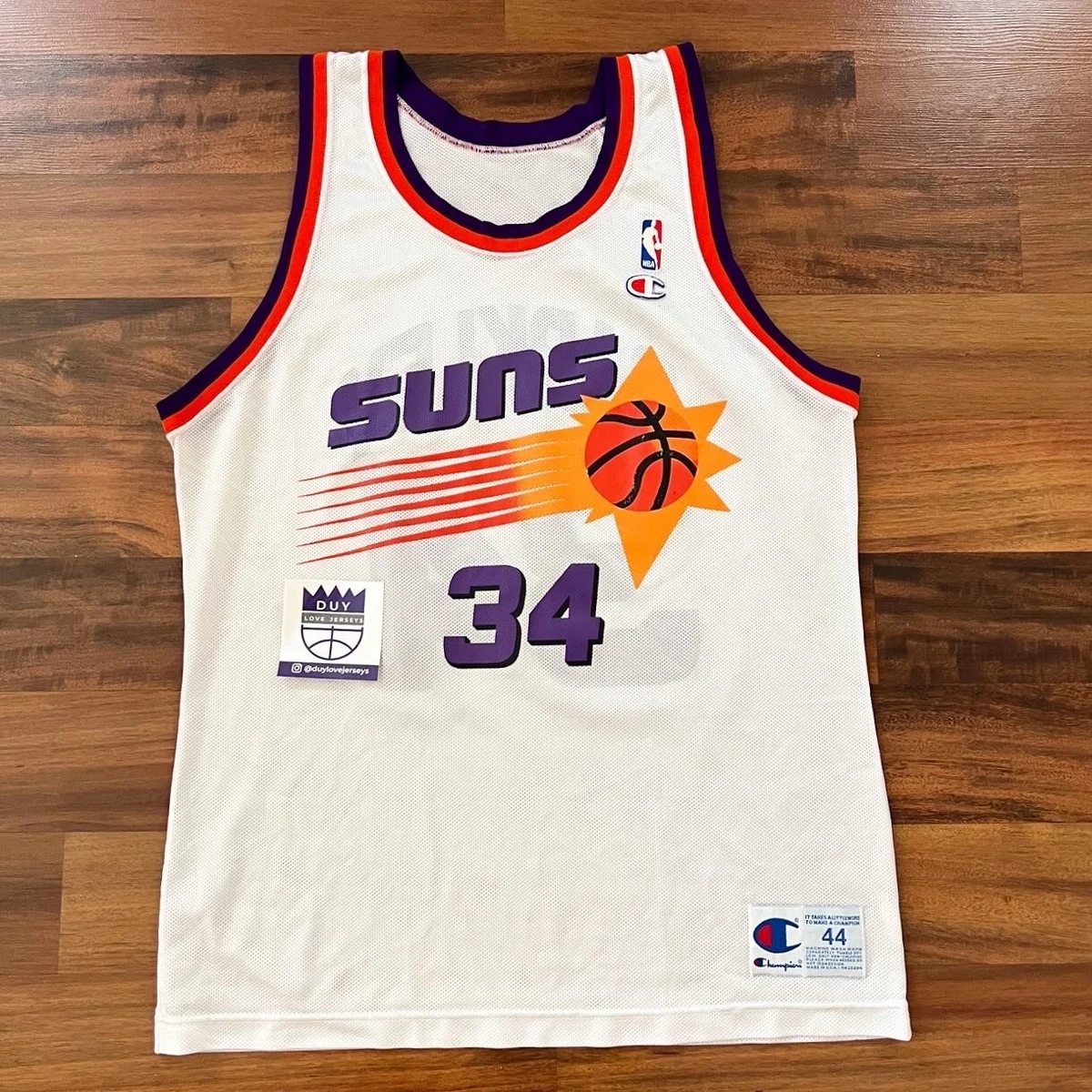 Champion Phoenix Suns jersey 34 Charles Barkley NBA purple home