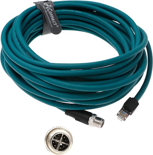 M12 8 Position X Code to RJ45 Ethernet Network Cable for Cognex Industrial Cable - Picture 10 of 10