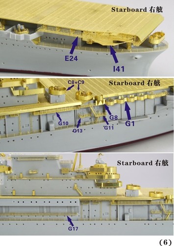 FS700088 WWII USS Hornet CV-8 1942 Aircraft Carrier Upgrade set - Picture 7 of 12