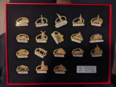 Beijing 2008 Olympics Host Cities Pin Set - Officially Licensed and 1 of 30000
