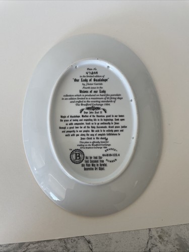 Collector plate Our Lady of Guadalupe Bradford Exchange Plate #17224A - Picture 7 of 8