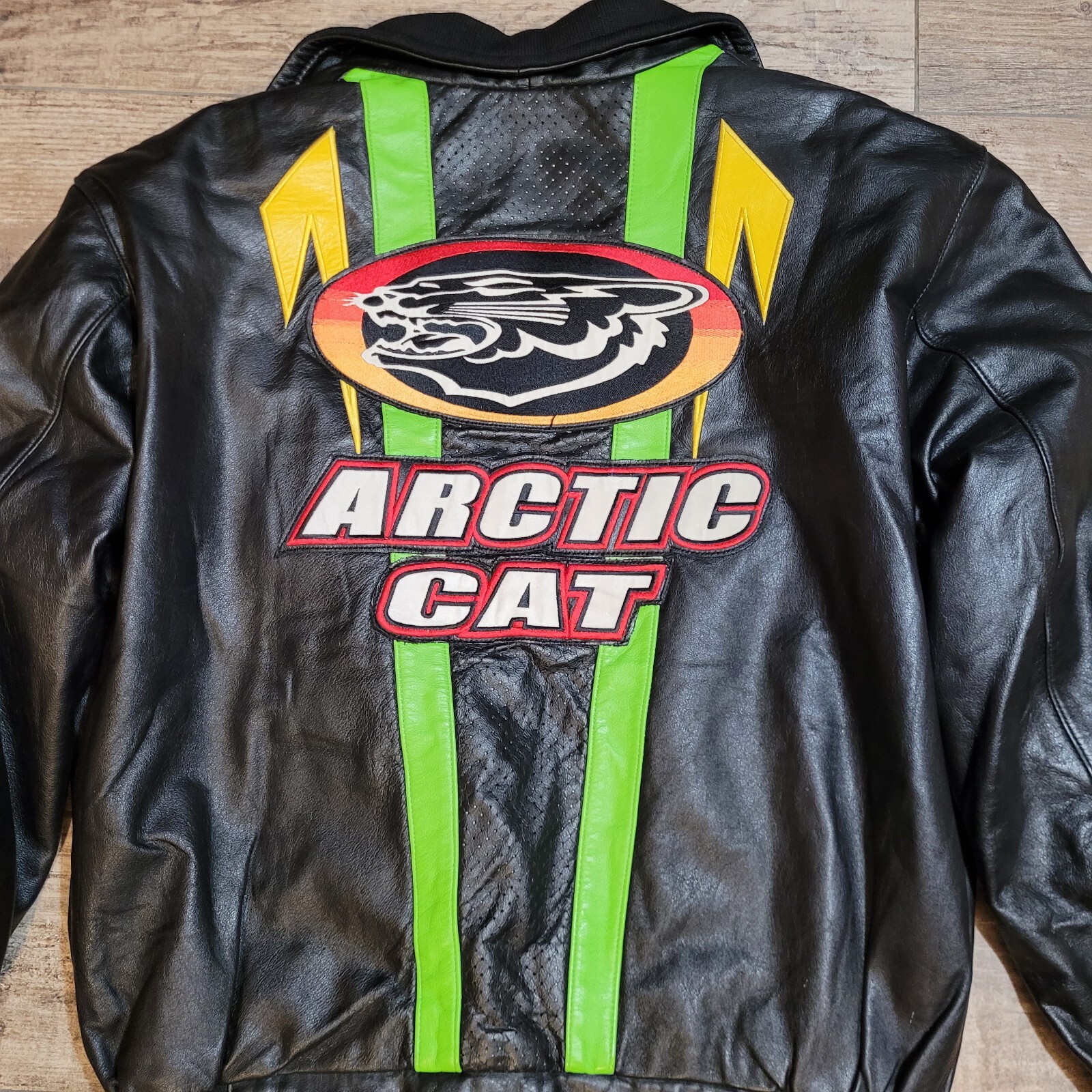 Vintage Arctic Cat Leather Jacket W/ Liner Size Small Thinsulate 3M