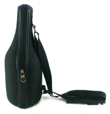 CaddyO Wine Bottle Carrier Fabric Cooler BLACK Insulated Hand Strap + Tools Used