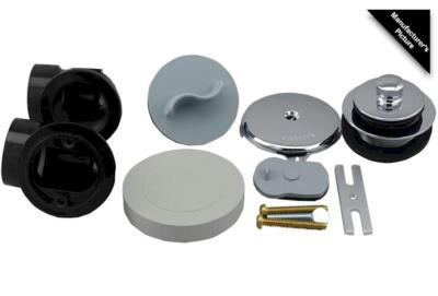 PROFLO PFWO322 Chrome Plastic Tub Drain & Overflow Elbows