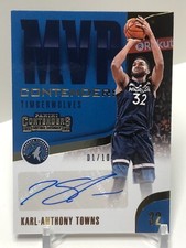 2018-19 Panini Contenders Karl Anthony Towns Gold MVP Auto 01/10 SP Timberwolves