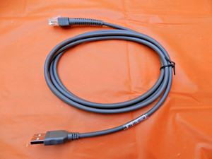 New Zebra CBA-U01-S07ZAR Cable for Symbol Barcode Scanner. USB. 7 Feet. Gray