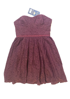 Jack Wills Burgundy Laindon party prom dress lace US 6 UK 10 RRP 89.50 | eBay Jack Wills Burgundy Laindon party prom dress lace US 6 UK 10 RRP 89.50 | eBay