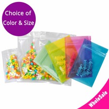 Clear Plastic Glossy Reclosable Zipper Bag Poly Lock Baggies 3.15Mil
