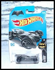 2015 _ HOT WHEELS _ BATMAN vs SUPERMAN _ SILVER BATMOBILE _ 1/5 _ (MOC)