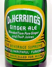 Dr. Herring's Ginger Ale; 2-color ACL soda pop bottle