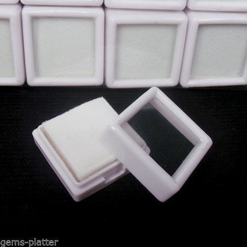 20 Stck. 3 x 3 cm Großhandel Edelstein Display Kunststoff Box Aufbewahrung fü... - Bild 3 von 5