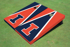 University of Illinois Alternating Triangle Cornhole Boards