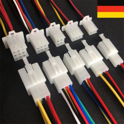 YANQUEENS 2/3/4/6-Polig KFZ mit Kabel Steckverbinder Auto Stecker Verbinder Wasserdicht DE