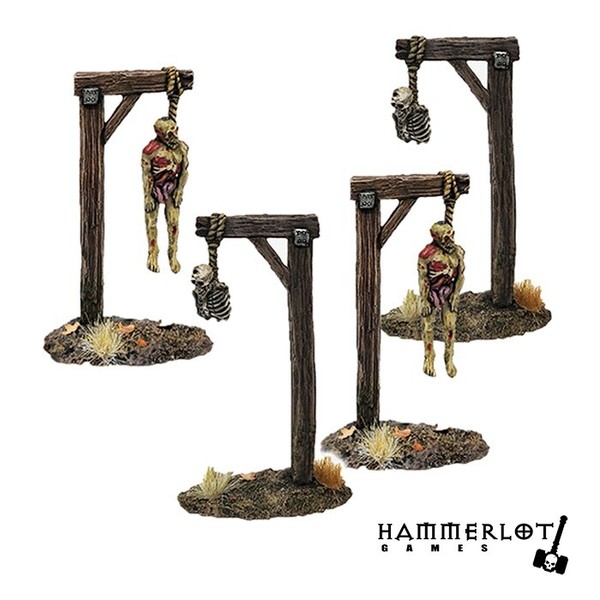 Hanged Set 2 Scenery Wargames Warhammer Fantasy AoS Graveyard Hammerlot Games