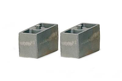 Fabtech Flat 2in Rear Lift 3/4in Dual Pin w/ Bump Stop Ear Lift Blocks - FTSBK22