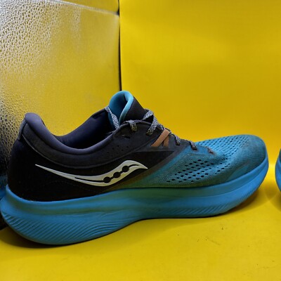 Saucony Ride 16 Mens Size 10.5 Shoe Blue Black Running  display picture 3
