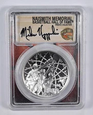 PR70 2020-P COACH K SIGNED Basketball HOF Commemorative Dollar PCGS