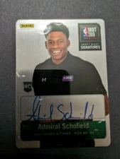 🎯🔥2019-20 Panini Instant Metal Green /10 Admiral Schofield #DNS-33 Rookie Auto
