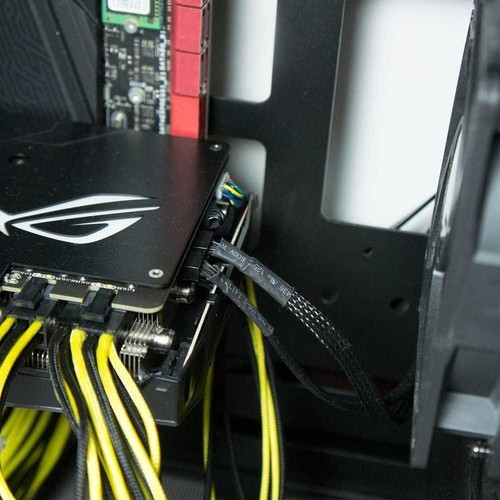 2 Stück SATA auf 3 Wege 3 Pin / 4 Pin PMW 12V PC Gehäuselüfter Netzteil Kabel, 3-Pin - Bild 5 von 6