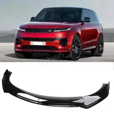For Range Rover Sport Land Rover Black Gloss Front Bumper Lip Splitter Spoiler